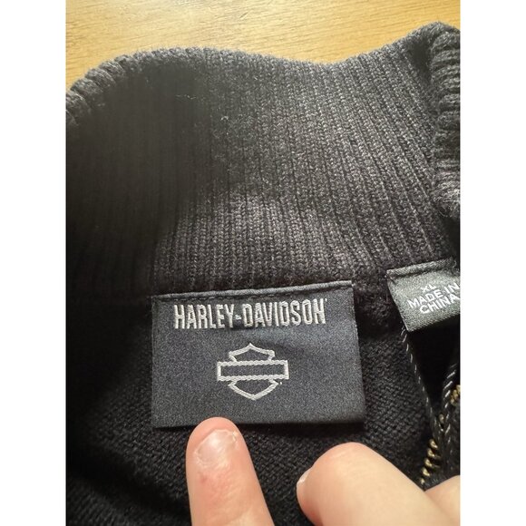 Harley-Davidson Men's Darting 1/4-Zip Long Sleeve Sweater Size XL NEW w TAGS - Picture 13 of 16